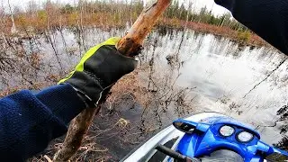 Fixing jet ski trailer and creek riding