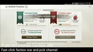 How Join FACTION WAR (EVENT)!!!!