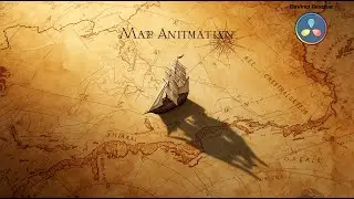 DaVinci Resolve: Map Animation. (Volume and Shadows)