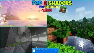 Top 3 Shaders For Minecraft 1.21.41 ‼️ || Smooth as 🔥🤯