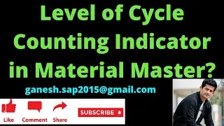 SAP MM Interview- Is Cycle Counting Indicator at Plant or Storage Location level in Material Master?