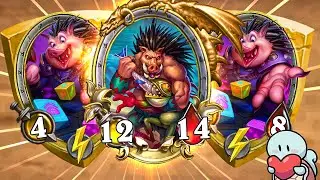 MASSIVE Quilboar HIGHROLL! | Hearthstone Battlegrounds