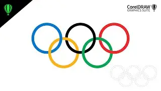 CorelDRAW tutorial - Olympic rings / logo in CorelDRAW 2024