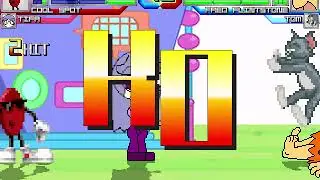 Mugen - Cool Spot and Tifa vs Fred Flintstone and Tom