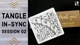 Tangle InSync #2 + Coil Schmirchen UpandAcross + Zentangle Patterns + Weekly Series
