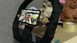 Tutorial on how to make a steering wheel for mobile games with your own hands from cardboard for ...