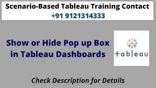 Show or Hide Pop up Box in Tableau Dashboards