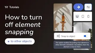How to turn off element snapping to other objects