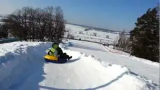 Трасса для тюбинга в пансионате 