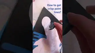 Can't get clean lines in acrylic painting? Try this technique 