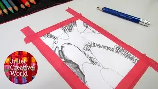 Juliet Creative World. BIRDS SKETCHES IN FRAME.