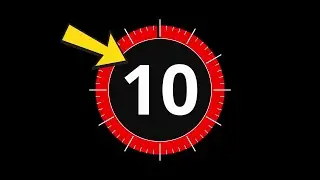 Amazing 10 SECONDS Animated Timer For Editing Videos