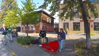 Сафрон и Ко - ТВ-паралич (Live) Cajon, Acoustic guitar, Челябинск, ул.Кирова Даёшь РОКнРОЛЛ! 🤘🏻🤘🏻🤘🏻😁