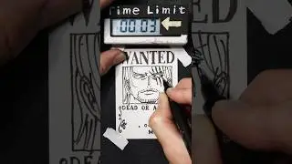 “Piece of Cake” How to Draw SHANKS in 45 Seconds