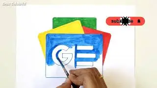 How to draw Google Docs | Drawing GOOGLE DOCs logo