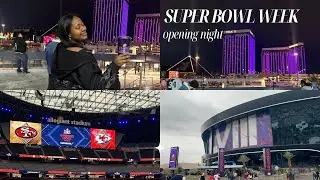 we went to super bowl opening night (grwm, coffee & getting ready for sbx)