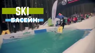 На Лижах по басейні. Сальто на Лижах. Юра Дербах.  MAJESTY NEW SCHOOL.