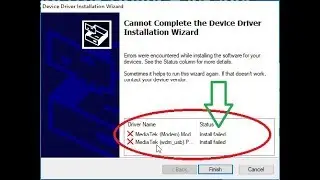 How to Fix USB Driver "Install Failed" Error in Windwos 7, 8, 10