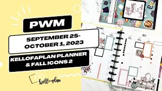 Plan with Me- September 25-October 1, 2023- Classic Kellofaplan Planner