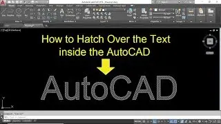 How to hatch over the text in AutoCAD