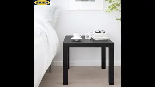 Original IKEA LACK Side table - black - Original IKEA brand - Modern End Table, Tool less Assembly