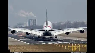 TOP 5 HARD LANDINGS - AIRBUS A380, BOEING 747, ANTONOV AN124(HD)