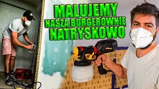 ZACZYNAMY MALOWANIE NASZEJ RESTAURACJI - malujemy natryskowo.