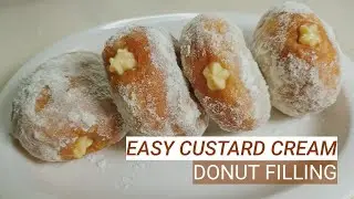 HOW MAKE CUSTARD CREAM  FILLING FOR DONUTS | FILIPINO STYLE BAVARIAN DOUGHNUTS