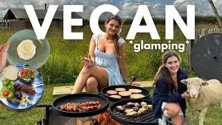 vegan glamping!! what i eat in a week ⛺️