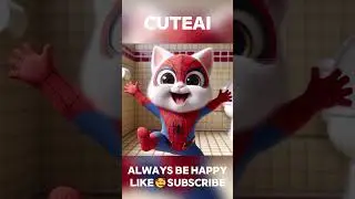 Kitten wants to be a superhero!😸💕🕷🕸 #kitten #cat #cute #aicat