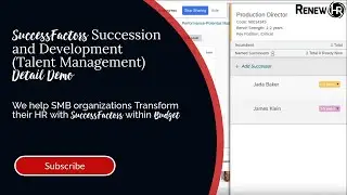 Employee Development for Growth with SuccessFactors - Succession and Development