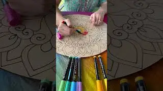 From Blank Canvas to Masterpiece in 1 Minute! 🖼️ #mandala #painting #satisfyingvideo #arttherapy