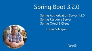 Spring Boot 3.2.0 - Spring Authorization Server - Login - logout