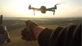 квадрокоптер DJI MAVIC PRO 2  посадка на севшей батарейке и поиск дрона