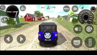 Dollar Song Modified Mahindra Blue Thar || Indian Car Simulator 3D || Car Game 3D