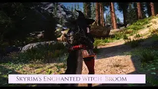 I made an Enchanted Broom in Skyrim....  (⪩﹏⪨)━☆ﾟ.*･｡ﾟ