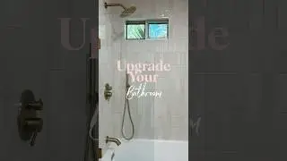 How I upgraded my bathroom with this little detail, link here. #remodel #framelessglass #shower