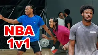 BRONNY, JORDAN CLARKSON, & DARIUS GARLAND GETTING BUCKETS DURING JUS HOOPS 1V1s