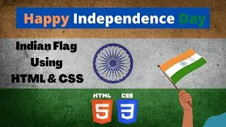 Happy Independence Day to All ❤️ || Indian Flag Using HTML and CSS || Short Video