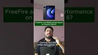 Free Fire and BGMI on Xiaomi Pad 6 | Free Fire game test on Xiaomi Pad 6 | xiaomi pad 6 bgmi test