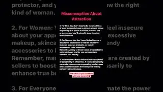 Misconception About Attraction🤯 #psychology #motivation #inspiration #growth #mindset  #podcast