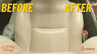 How to Clean and Condition White Leather Car Seats with Leather Honey Cleaner and Conditioner