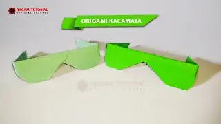Origami Kacamata - Membuat Origami Kacamata Mudah dan Simple - Origami Glasses