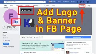 Facebook Page 👉 How to Add Logo & Banner in FB Page / Start a fb page