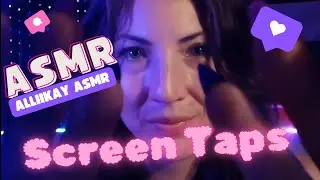 ASMR relaxing screen taps
