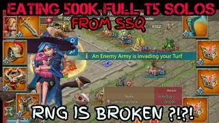 T3 Solo Trap Eating MASSIVE FULL T5 500k COUNTER VS Maxed TITANS | Lords Mobile |