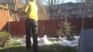 The Axe Man Cometh to destroy the snowmen...