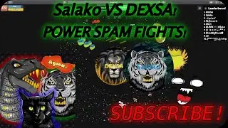 AGMA.IO - SALAKO VS DEXSA!!! ( POWER SPAM BATTLES! )