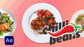 Food Menu Promo Opener In After Effects | After Effects Tutorial