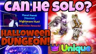 CAN UNIQUE SHINY DIO (OVER HEAVEN) SOLO THE NEW HALLOWEEN DUNGEON ON ANIME ADVENTURES?